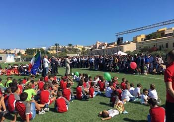Inaugurato il campo di Lampedusa. Tavecchio: “Il calcio unisce con progetti concreti”