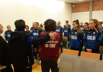 Stage all’Acqua Acetosa, Tavecchio in visita all’U.17 Femminile