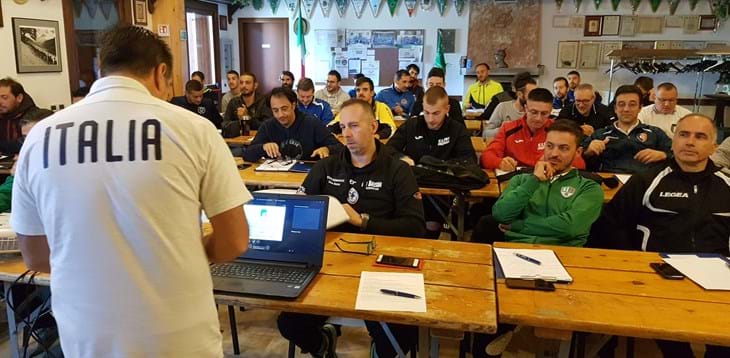 Corso UEFA C di Casarsa della Delizia (PN) - terminata la prima settimana di lezioni