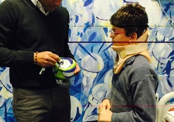 Antonio Conte ha visitato i piccoli ricoverati dell’Istituto Gaslini