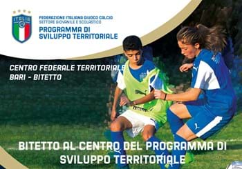 Lunedì 10 febbraio a Bitetto la presentazione del Centro Federale Territoriale