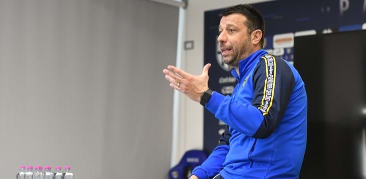Master UEFA Pro, gli allievi a Collecchio per uno stage dal Parma. D’Aversa: “È un onore avervi qui”