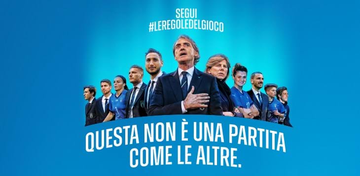Gli Azzurri e le Azzurre in campo per ribadire #leregoledelgioco contro il Covid-19