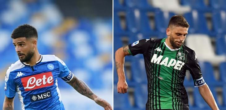 Sfida statistica della 36^ giornata di Serie A: Lorenzo Insigne vs Domenico Berardi