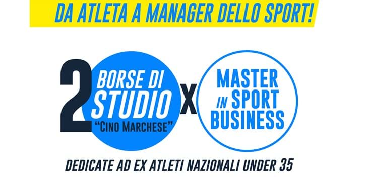 L’Istituto per il Credito Sportivo istituisce due borse di studio per ex atleti under 35