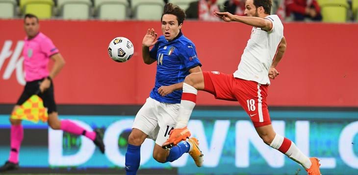 Nations League. L’Italia pareggia a Danzica e conferma il primato del girone
