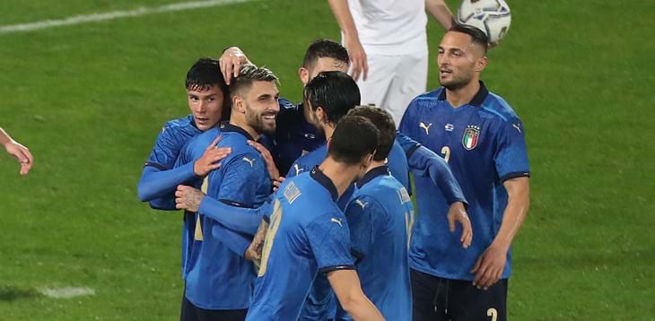 Con una doppietta di Grifo e i gol di Bernardeschi e Orsolini l’Italia batte in amichevole l’Estonia