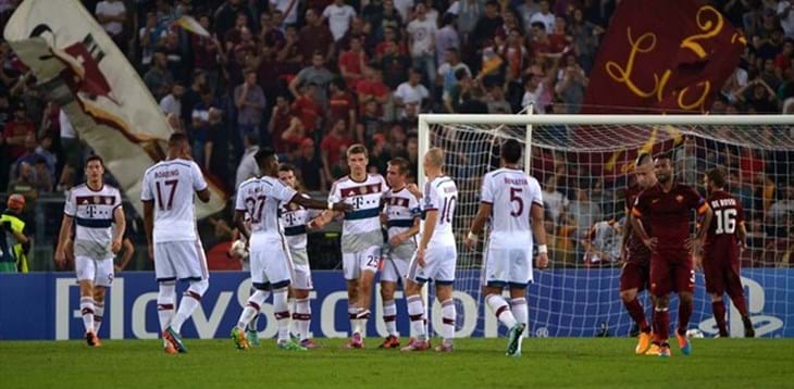 UEFA Champions League: goleada del Bayern a Roma, oggi Olympiacos-Juventus