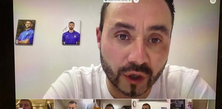 De Zerbi, lezione on-line agli allievi della Scuola Allenatori: “Un grande piacere parlare di fronte a questa platea”