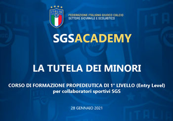 SGSAcademy Puglia, Corso Entry Level: primo webinar del secondo ciclo su 'La tutela dei minori'