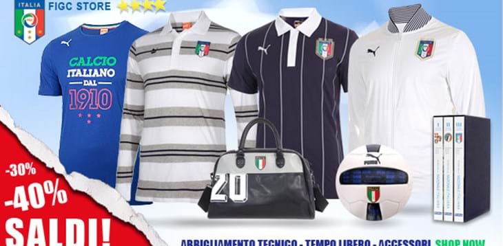 FIGC Store: arrivano i saldi con sconti fino al 40%!