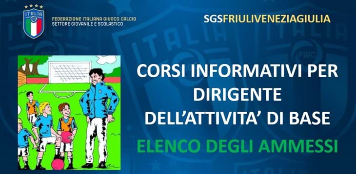 Corsi per Dirigente dell'Attività di Base - all'avvio n.3 corsi regionali
