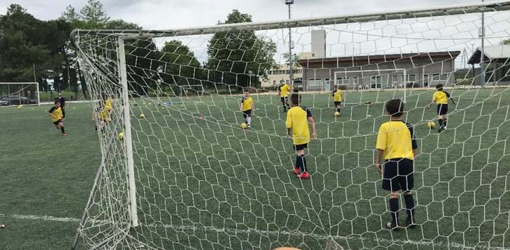 I bambini della Pro Cervignano Muscoli con l'Ast di Trieste