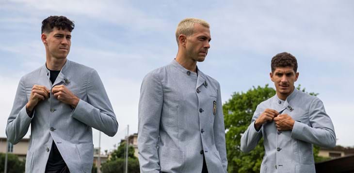 Giorgio Armani firma la divisa formale della Nazionale Italiana di calcio agli Europei 2021