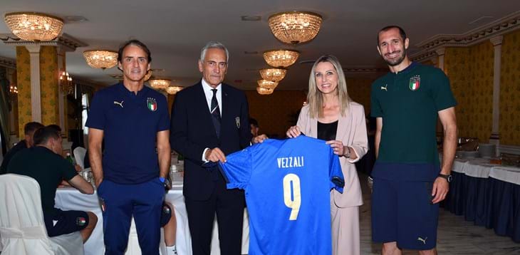 La sottosegretaria Valentina Vezzali ha incontrato gli Azzurri: “Spero di aver trasmesso il mio spirito olimpico”