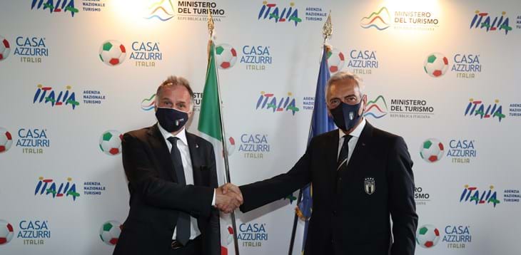 Garavaglia e Gravina inaugurano il corner del Ministero del Turismo a ‘Casa Azzurri’