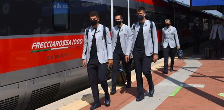 Partita questa mattina la Nazionale da Firenze, lunedì gli Azzurri saranno a Roma