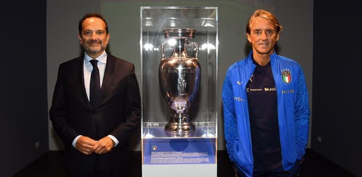 Mancini e Bonucci al Museo del Calcio