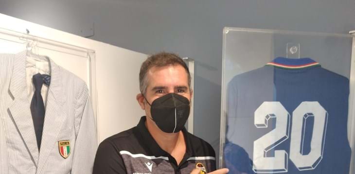 Cristiano Lucarelli visita il Museo del Calcio di Coverciano