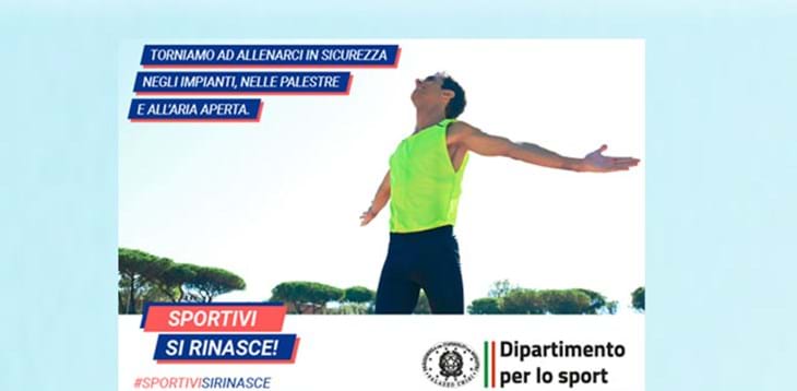 #Sportivisirinasce: al via la campagna di comunicazione per la ripresa della pratica sportiva