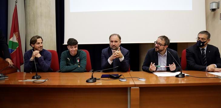 Double friendly with France, between football and solidarity. Today’s press conference from L’Aquila