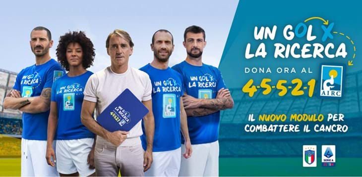 Gli Azzurri al fianco di Fondazione AIRC per fare gol contro il cancro