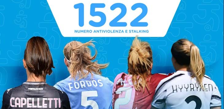 Giornata internazionale per l’eliminazione della violenza contro le donne: le calciatrici sostengono il ‘1522’