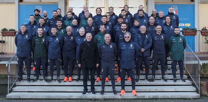 La riunione dei tecnici azzurri a Coverciano e una gradita visita: quella di Arrigo Sacchi
