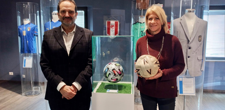 Carolina Morace ha visitato il Museo del Calcio