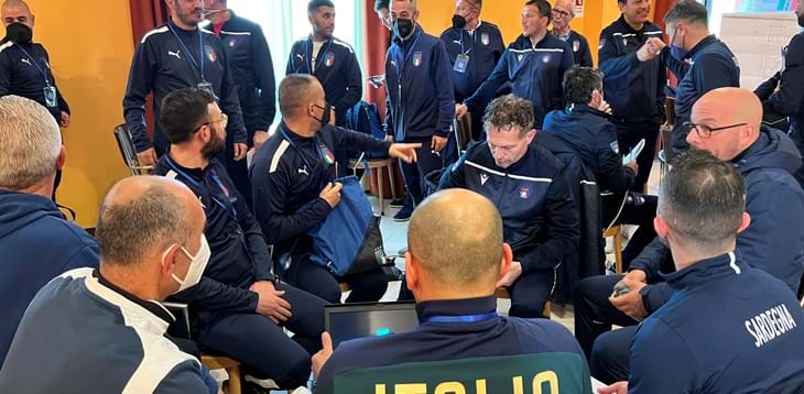 Secondo giorno di workshop con Maurizio Marchesini: workshop con i tecnici delle Rappresentative LND e le Scuole calcio Elite e Scuole Calcio