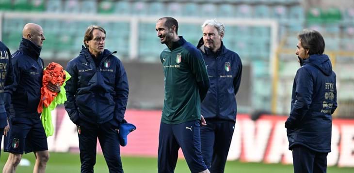Azzurri a Palermo per la sfida con la Macedonia del Nord. Mancini: “I ragazzi sanno cosa fare”