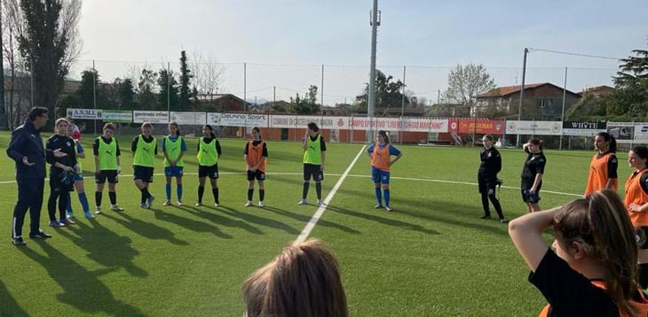 Selezione U15F: allenamento nell’ambito del Progetto Calcio+