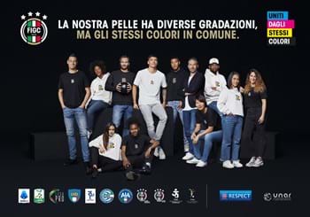 #UNITIDAGLISTESSICOLORI: durante il match delle Azzurre spazio alla campagna antidiscriminazione della FIGC