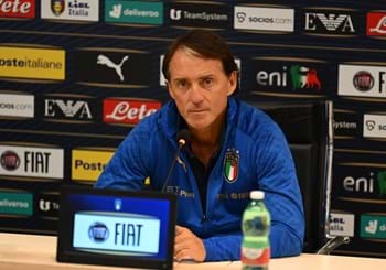 Inizia il raduno a Coverciano. Mancini: "Vogliamo vincere queste due gare e arrivare primi”