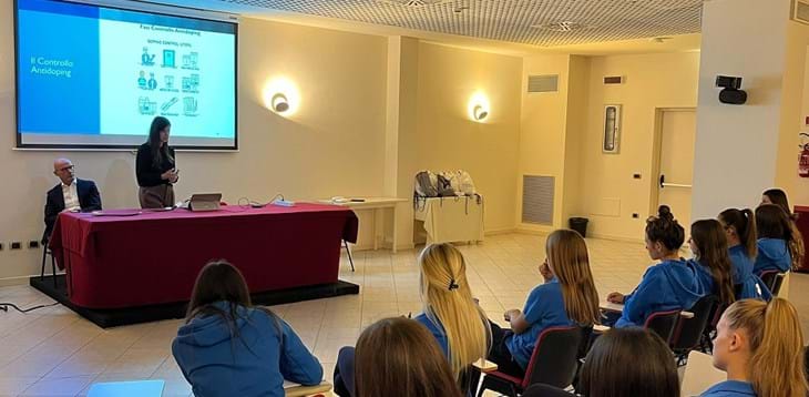 Progetto HatTrick V: incontro sul tema del doping con la Nazionale Under 17 Femminile