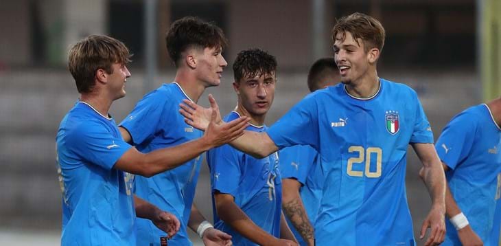 A Varese tris dell’Italia contro la Svizzera. I gol di Montevago, Fabbian e De Nipoti