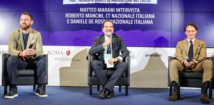 Mancini e De Rossi al Social Football Summit: