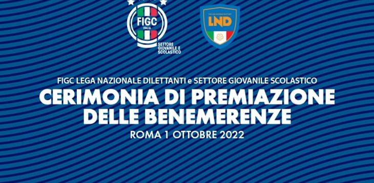 Settore Giovanile e Scolastico: domani a Roma la Cerimonia delle Benemerenze