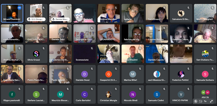 Martedì 11 ottobre importante video call con le società che hanno fatto richiesta del riconoscimento del 3 e 4 livello di Club Giovanile.