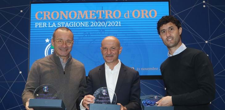 Consegnati i riconoscimenti per il Cronometro d’oro. Pintus: “Grazie alla FIGC per la formazione”