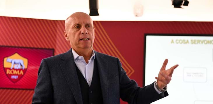 Il coordinatore delle Nazionali giovanili Maurizio Viscidi a Trigoria per incontrare gli staff tecnici del vivaio della Roma