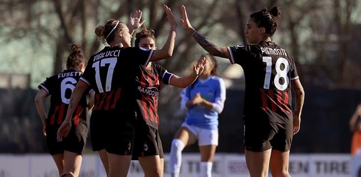 Il Milan supera di misura il Pomigliano e torna a -1 dall’Inter, vincono Parma e Sassuolo