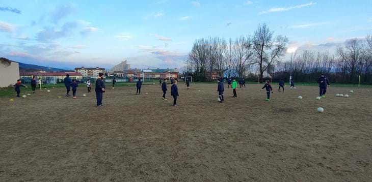 Seduta di allenamento dell'AST Prato-Pistoia presso la società Pistoia Nord.