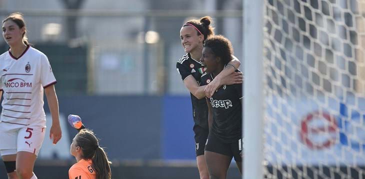 Beerensteyn protagonista: 2-0 della Juventus sul Milan. Tris del Sassuolo nella Poule Salvezza e Samp ko