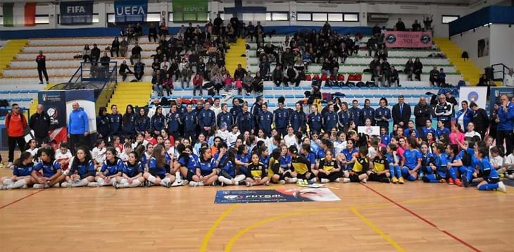 Il “PalaRoma” di Montesilvano scelto come polo di eccellenza per la formazione di giovani calciatori di futsal.