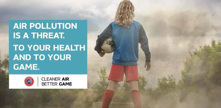 All'Europeo Under 21 in Romania e Georgia la campagna UEFA 'Cleaner Air, Better Game' contro l'inquinamento