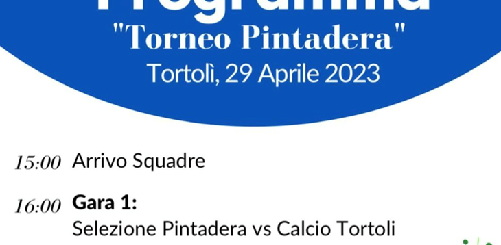 Sabato 29 aprile a Tortolì il Torneo Pintadera