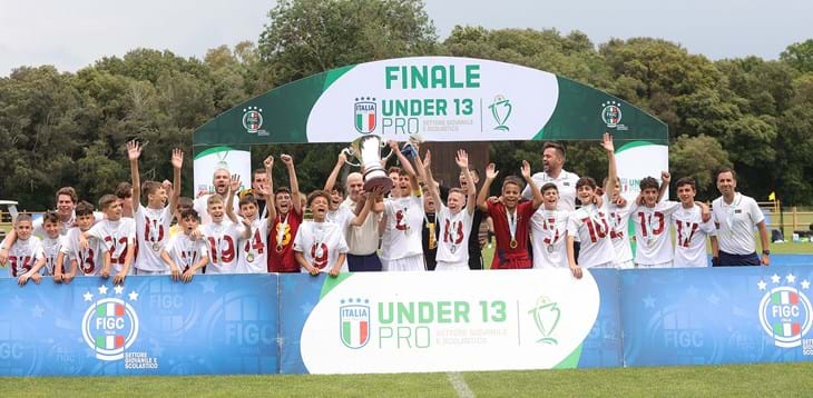 Under 13 Pro, a Tirrenia successo della Roma nella fase finale: “Una crescita continua dei ragazzi per tutta la stagione”