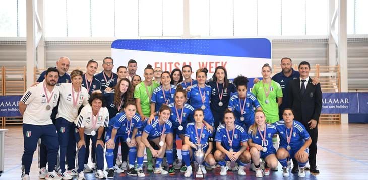 L’Italia si piazza seconda alla Futsal Week. Salvatore: “Dispiace perdere, ma segnali positivi dalle giovani”