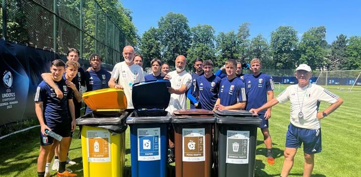 La Nazionale Under 21 promuove la campagna UEFA 'Cleaner Air, Better Game'